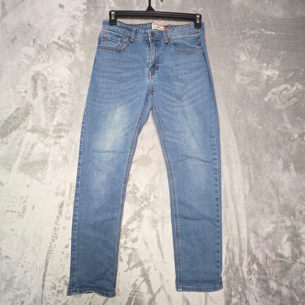 Hudson & Barrow NYC Slim Stretch Jeans Mens 32x30 Medium Wash Blue Denim